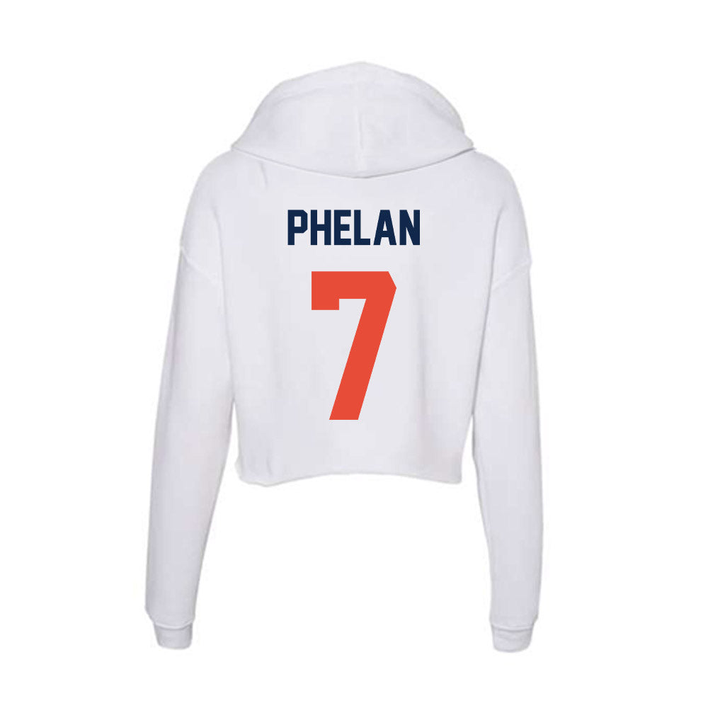 Illinois - NCAA Women's Volleyball : kenna Phelan - Women's Crop Fleece Hoodie-1
