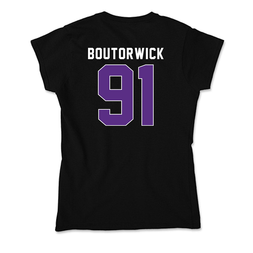 Northwestern - NCAA Football : Evan Boutorwick - Soft Style Women’s T-Shirt-1