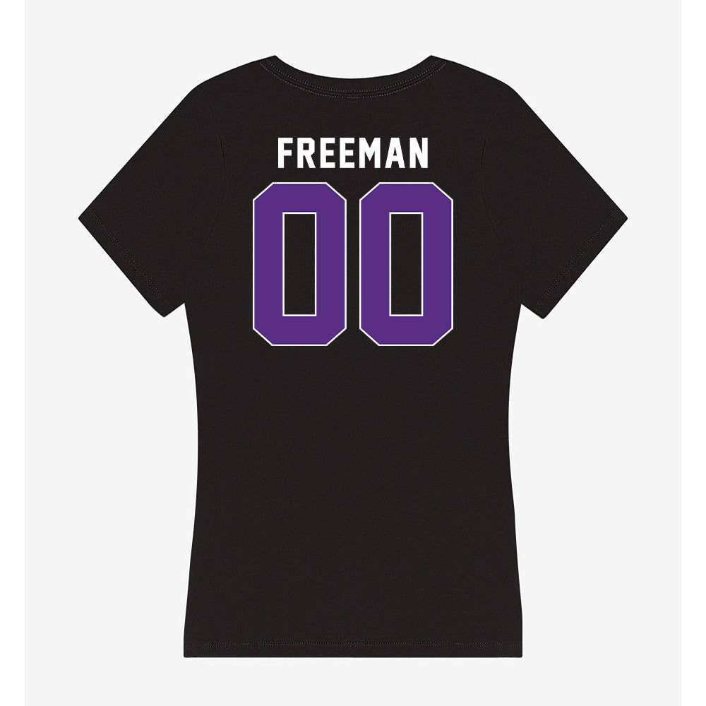 Northwestern - NCAA Women's Soccer : Camryn Freeman - Women's V-Neck T-Shirt-1