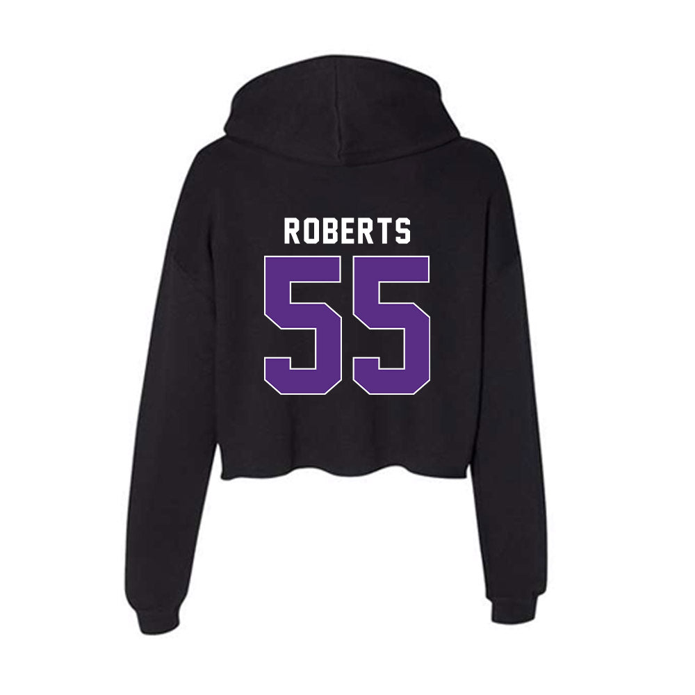 Northwestern - NCAA Football : Dylan Roberts - Women's Crop Fleece Hoodie-1