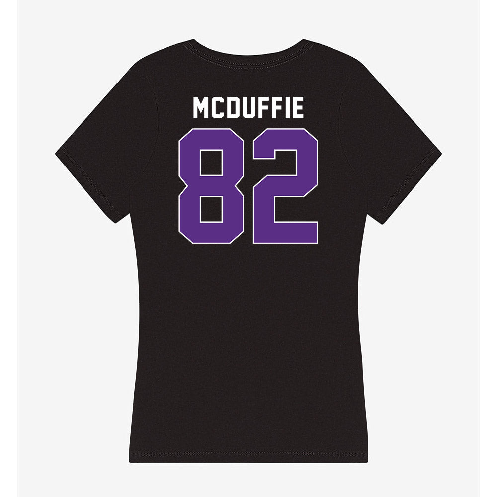 Northwestern - NCAA Football : Jaden McDuffie - Women's V-Neck T-Shirt-1