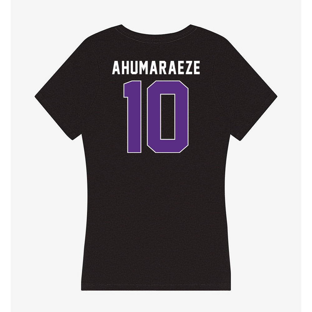 Northwestern - NCAA Football : Ricky Ahumaraeze - Women's V-Neck T-Shirt-1