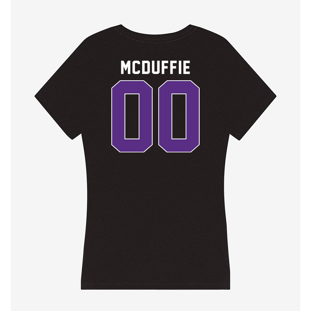 Northwestern - NCAA Football : Jaden McDuffie - Women's V-Neck T-Shirt-1