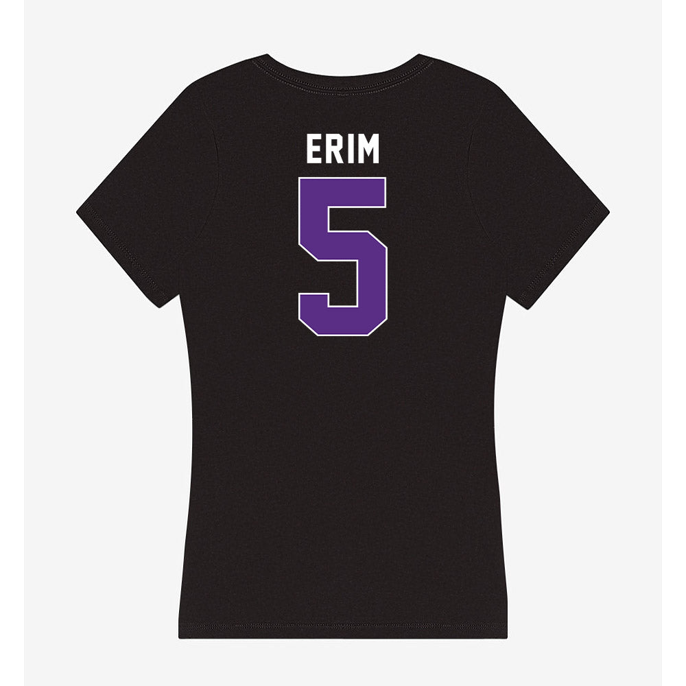 Northwestern - NCAA Women's Soccer : Quinn Erim - Women's V-Neck T-Shirt-1