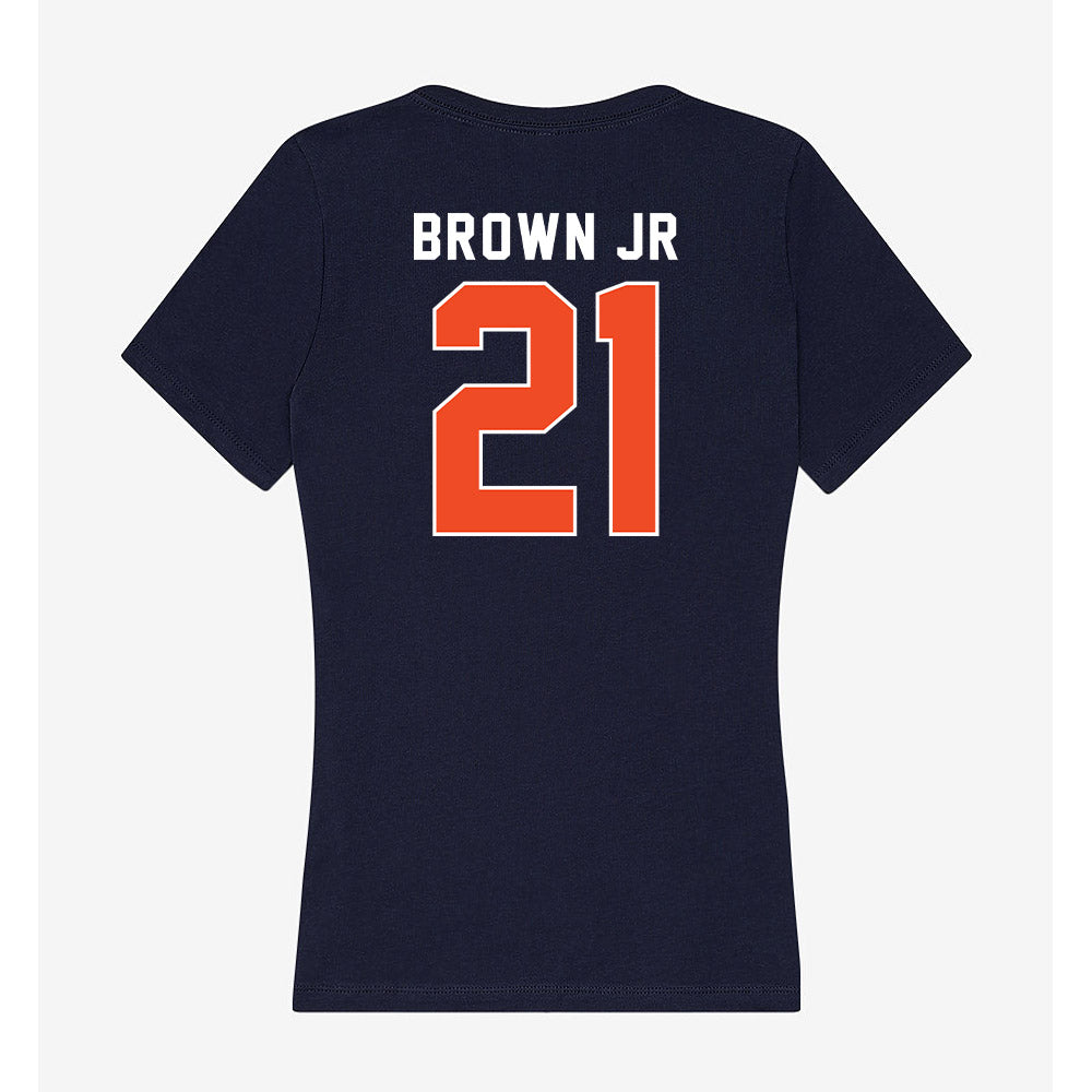 Syracuse - NCAA Football : Francis Brown Jr - Women's V-Neck T-Shirt-1