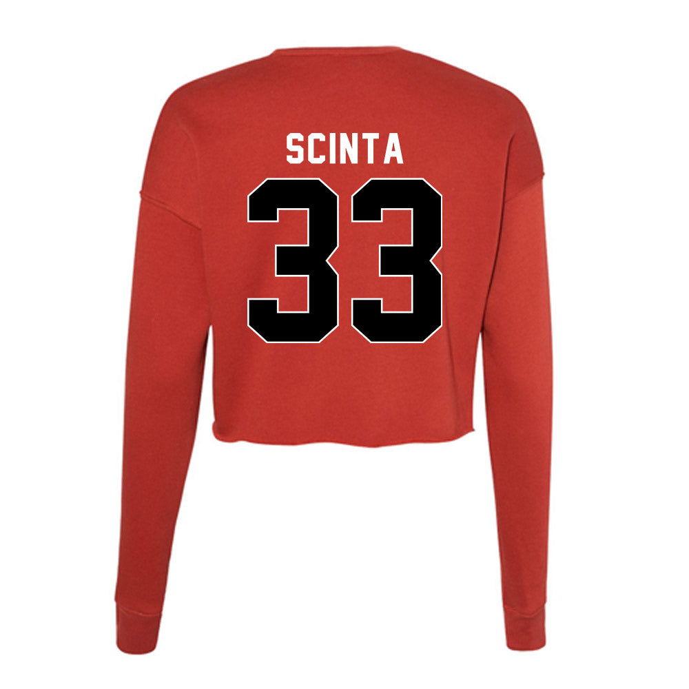Houston - NCAA Baseball : Christopher Scinta - Women's Cropped Crew Fleece-1
