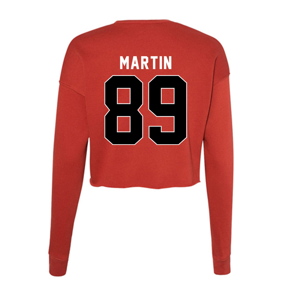 Houston - NCAA Football : Jaivion Martin - Women's Cropped Crew Fleece-1
