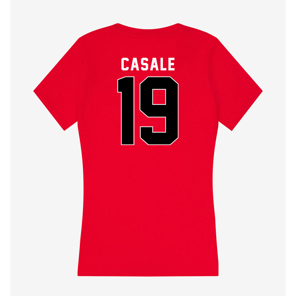 Houston - NCAA Women's Volleyball : Mattea Casale - Women's V-Neck T-Shirt-1