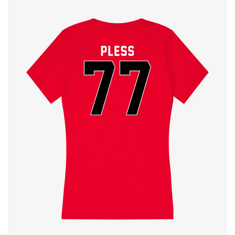 Houston - NCAA Football : Troy Pless - Women's V-Neck T-Shirt-1