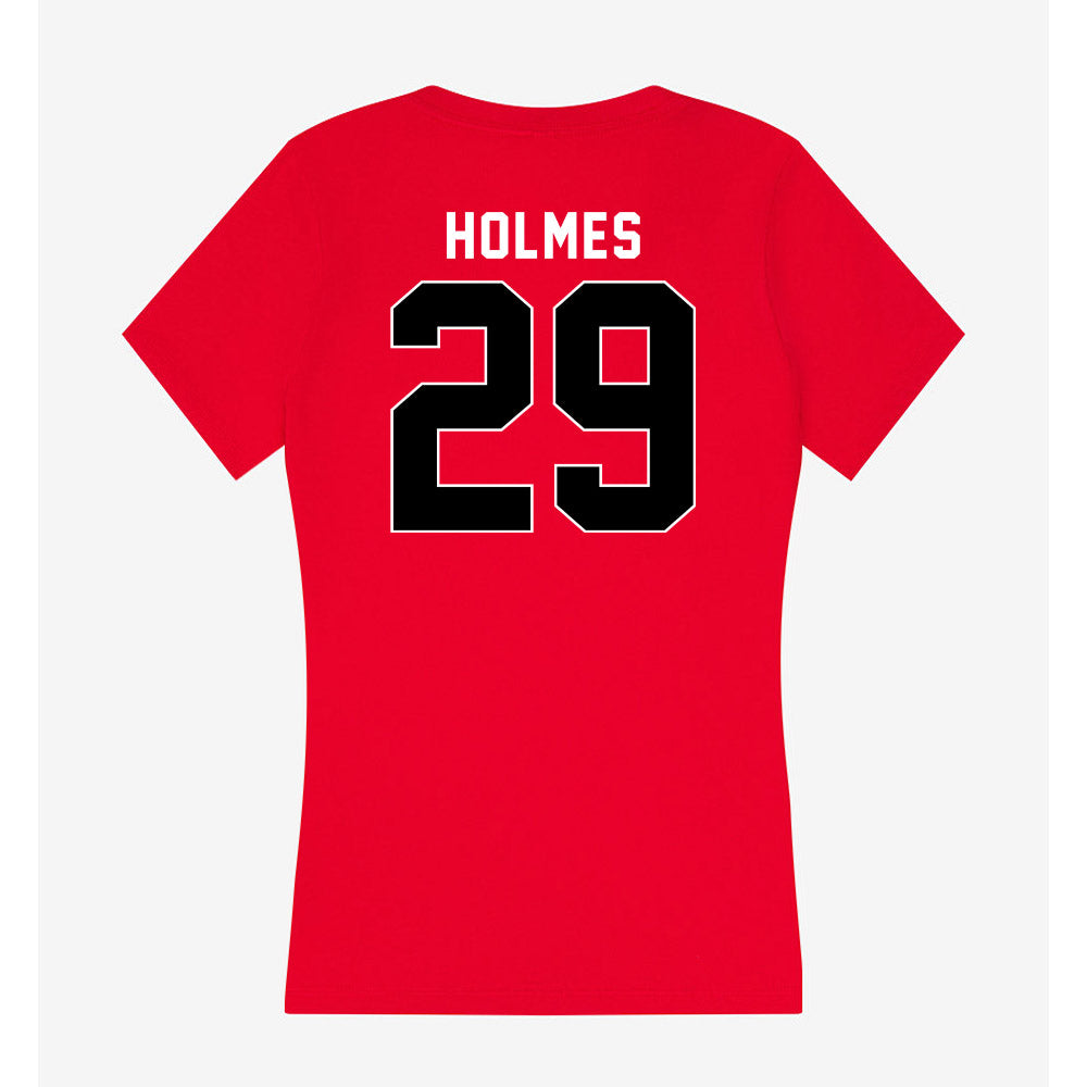 Houston - NCAA Football : Javen Holmes - Women's V-Neck T-Shirt-1