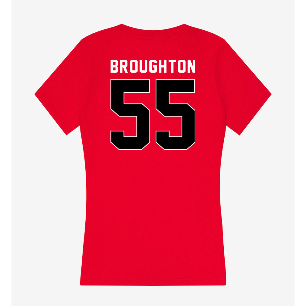 Houston - NCAA Football : Isaiah Broughton - Women's V-Neck T-Shirt-1