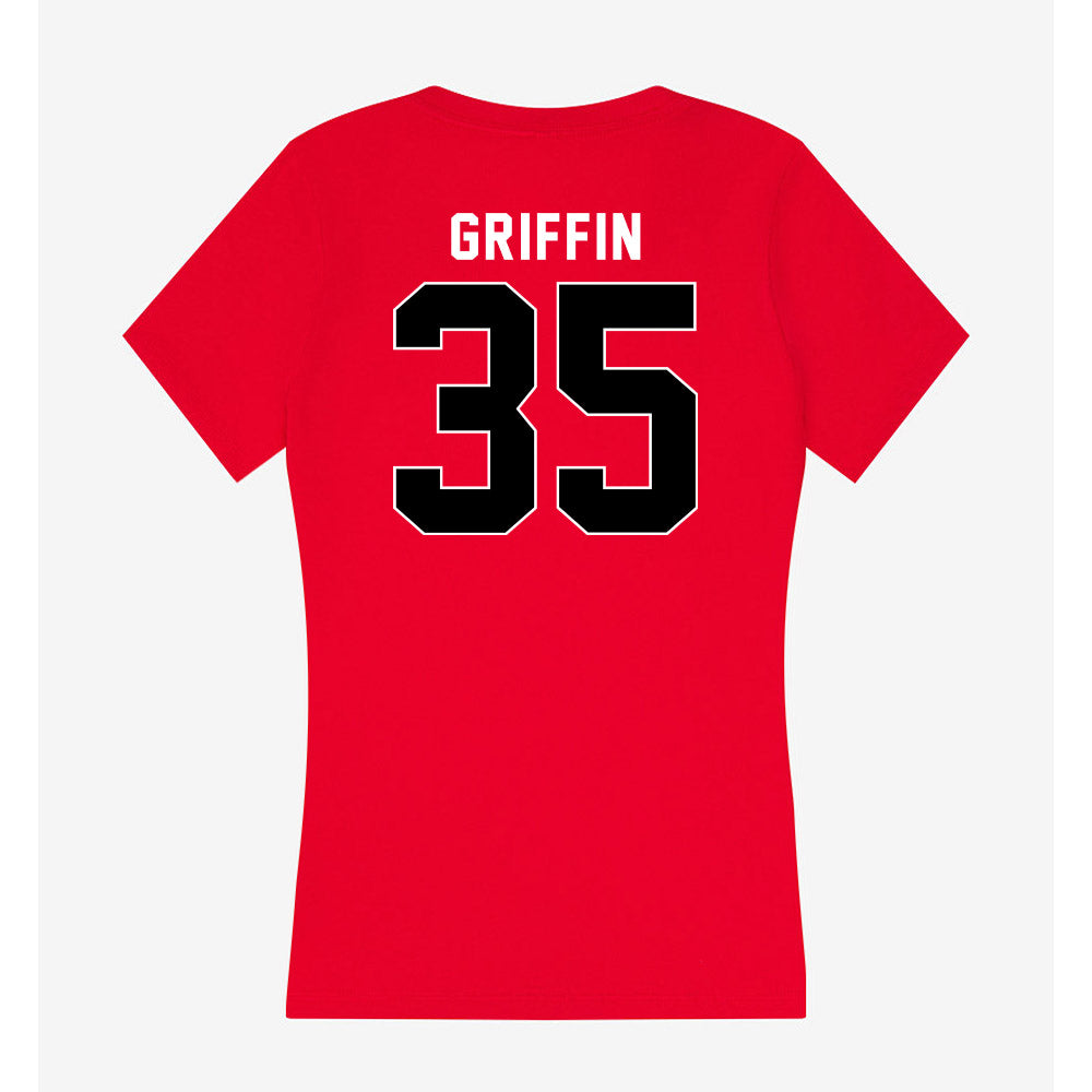 Houston - NCAA Softball : Kylei Griffin - Women's V-Neck T-Shirt-1