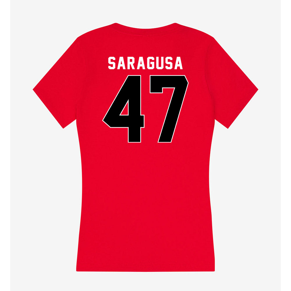 Houston - NCAA Football : Anthony Saragusa - Women's V-Neck T-Shirt-1