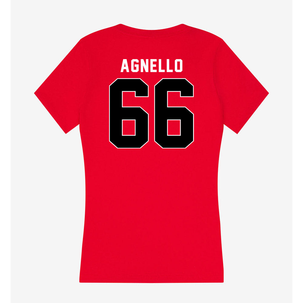 Houston - NCAA Football : McKenzie Agnello - Women's V-Neck T-Shirt-1