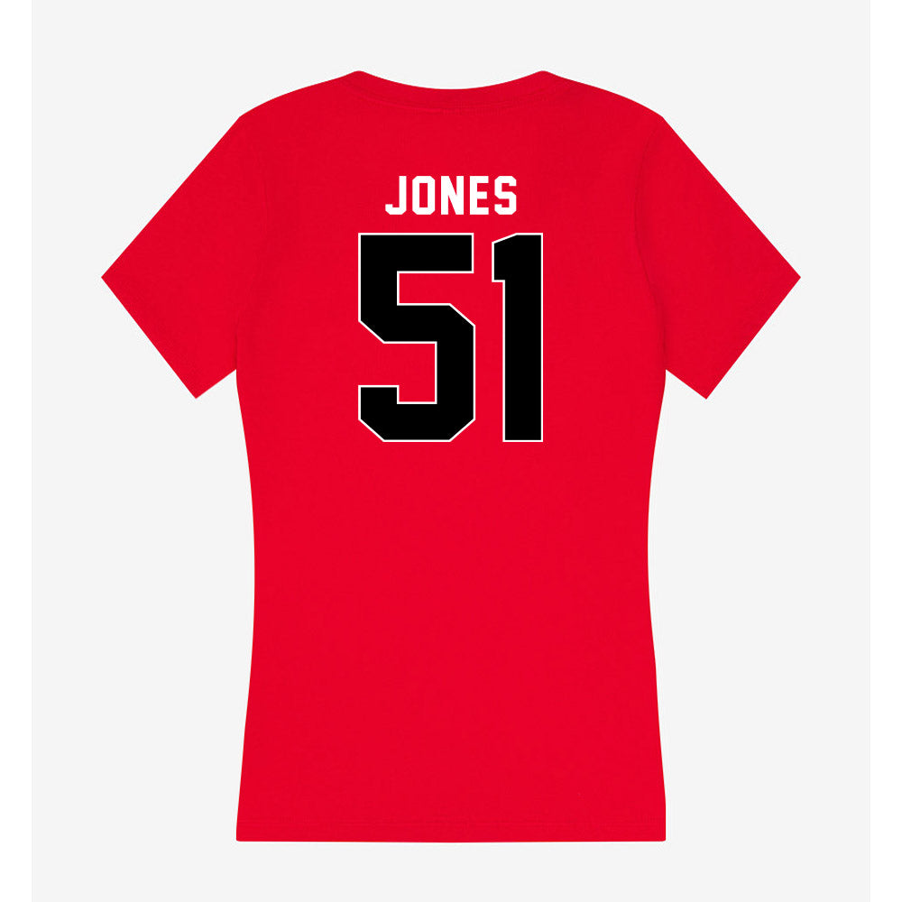 Houston - NCAA Football : Hunter Jones - Women's V-Neck T-Shirt-1