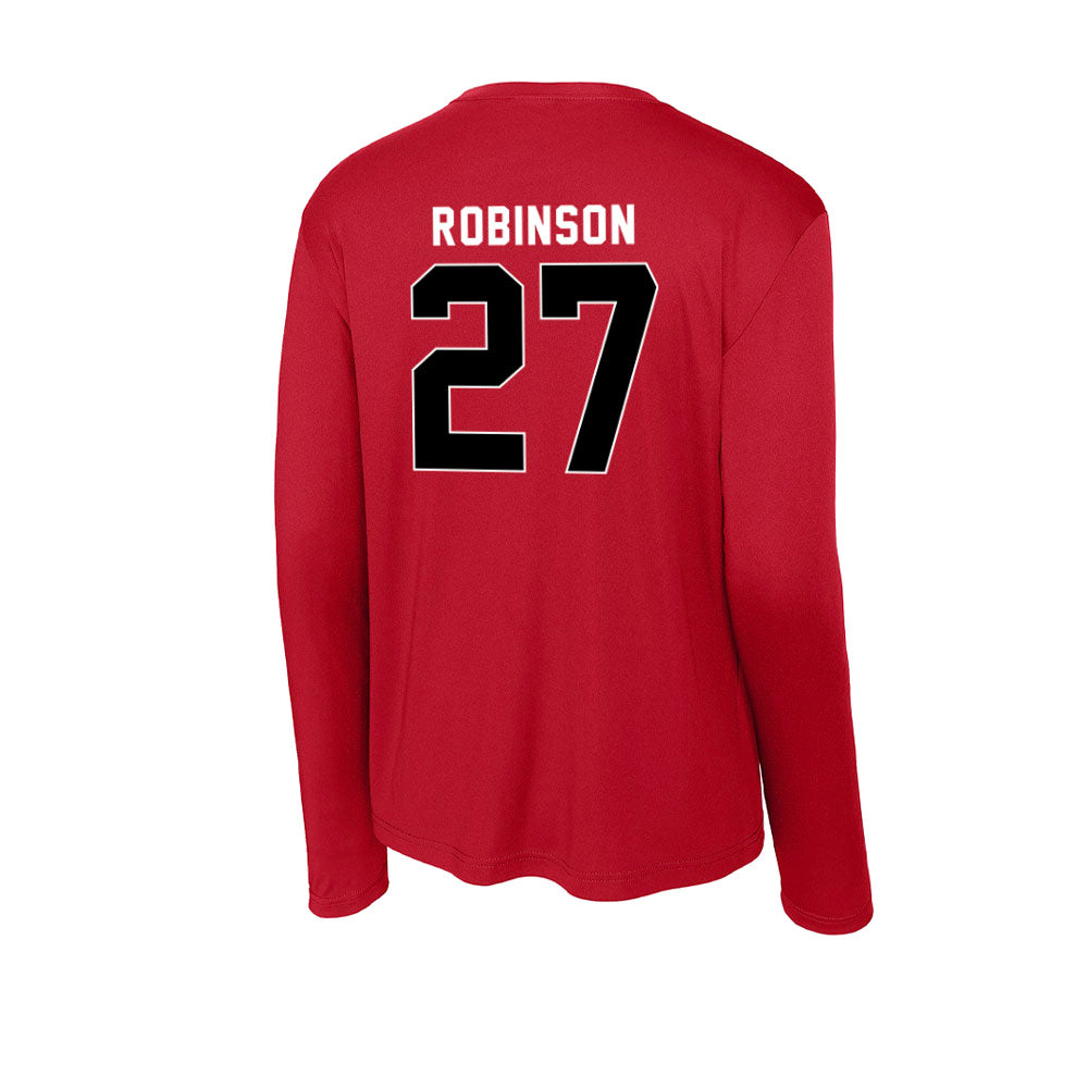 Houston - NCAA Football : Braeden Robinson - Activewear Long Sleeve T-Shirt-1