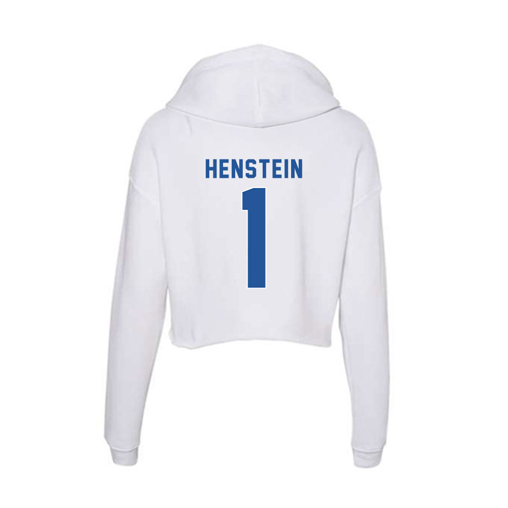 CSU Bakersfield - NCAA Men's Swimming & Diving : Thomas Henstein - Women's Crop Fleece Hoodie-1