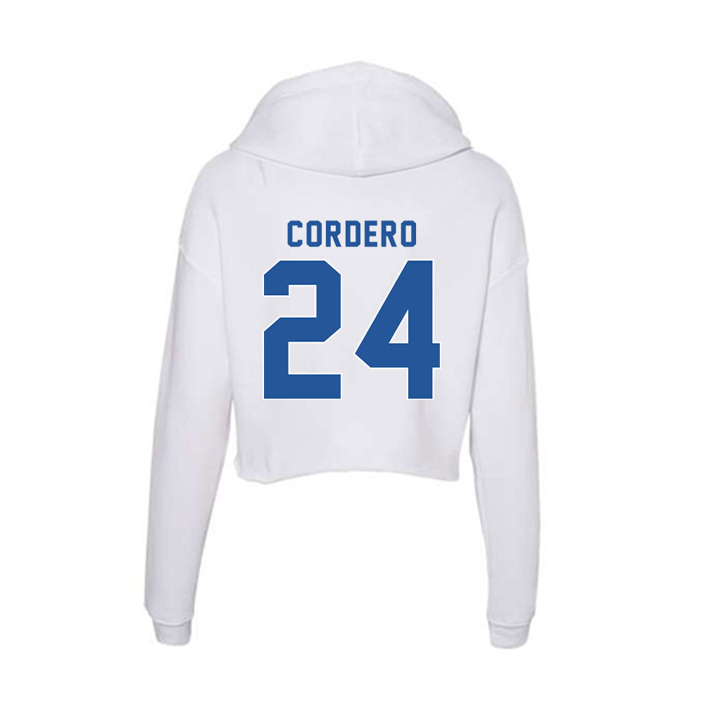CSU Bakersfield - NCAA Baseball : Carlos Cordero - Women's Crop Fleece Hoodie-1