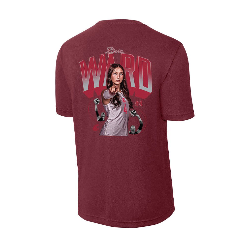 WSU - NCAA Women's Volleyball : Livia Ward - Activewear T-Shirt-1