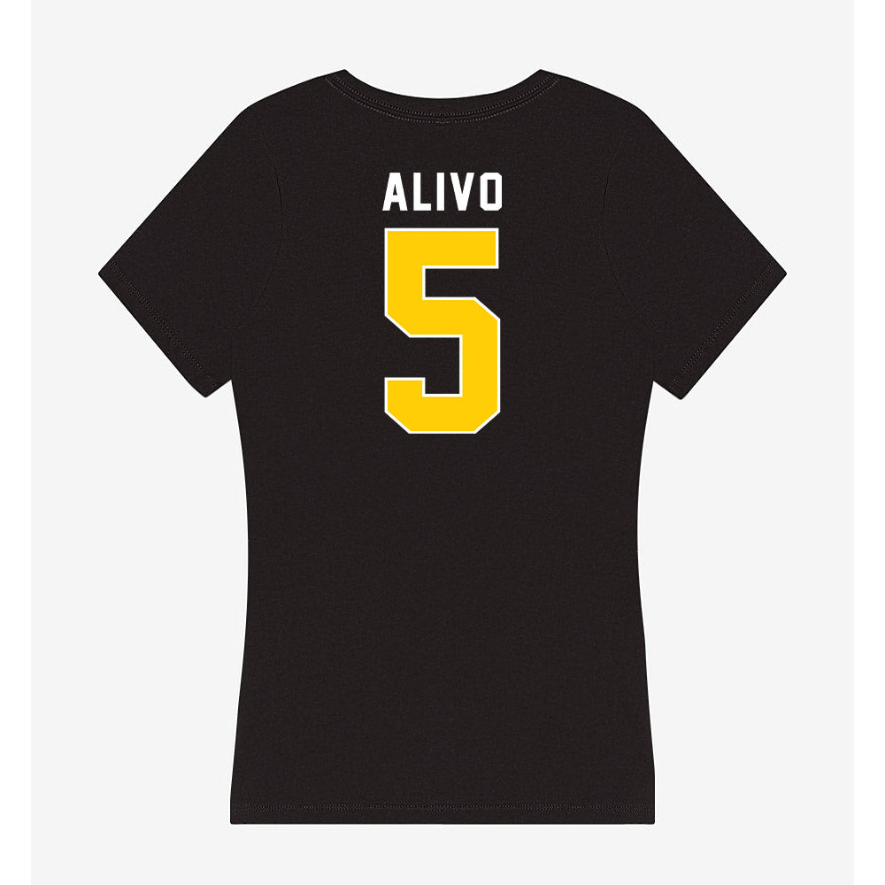 Iowa - NCAA Baseball : Kyle Alivo - Women's V-Neck T-Shirt-1