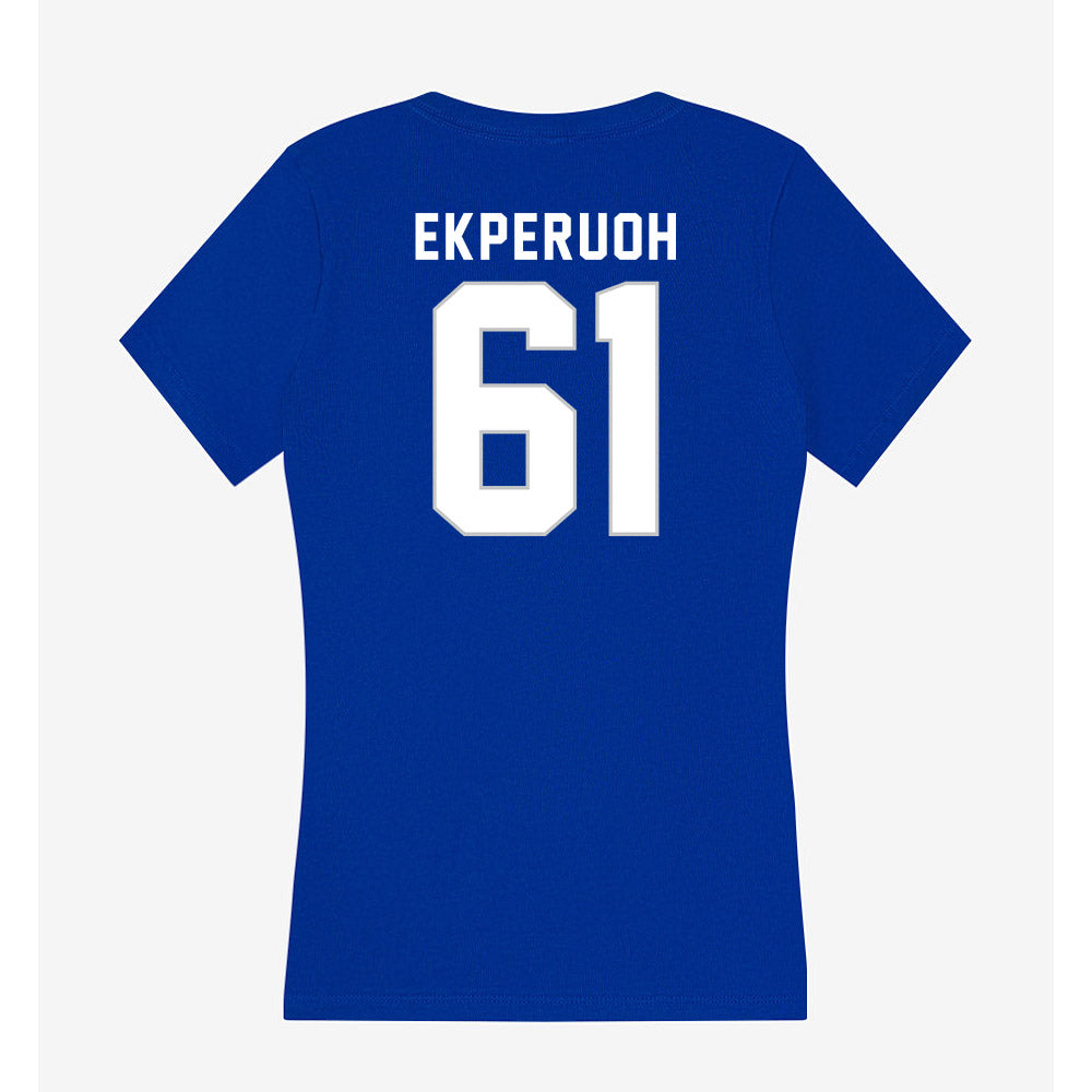 Kentucky - NCAA Football : Jason Ekperuoh - Women's V-Neck T-Shirt-1