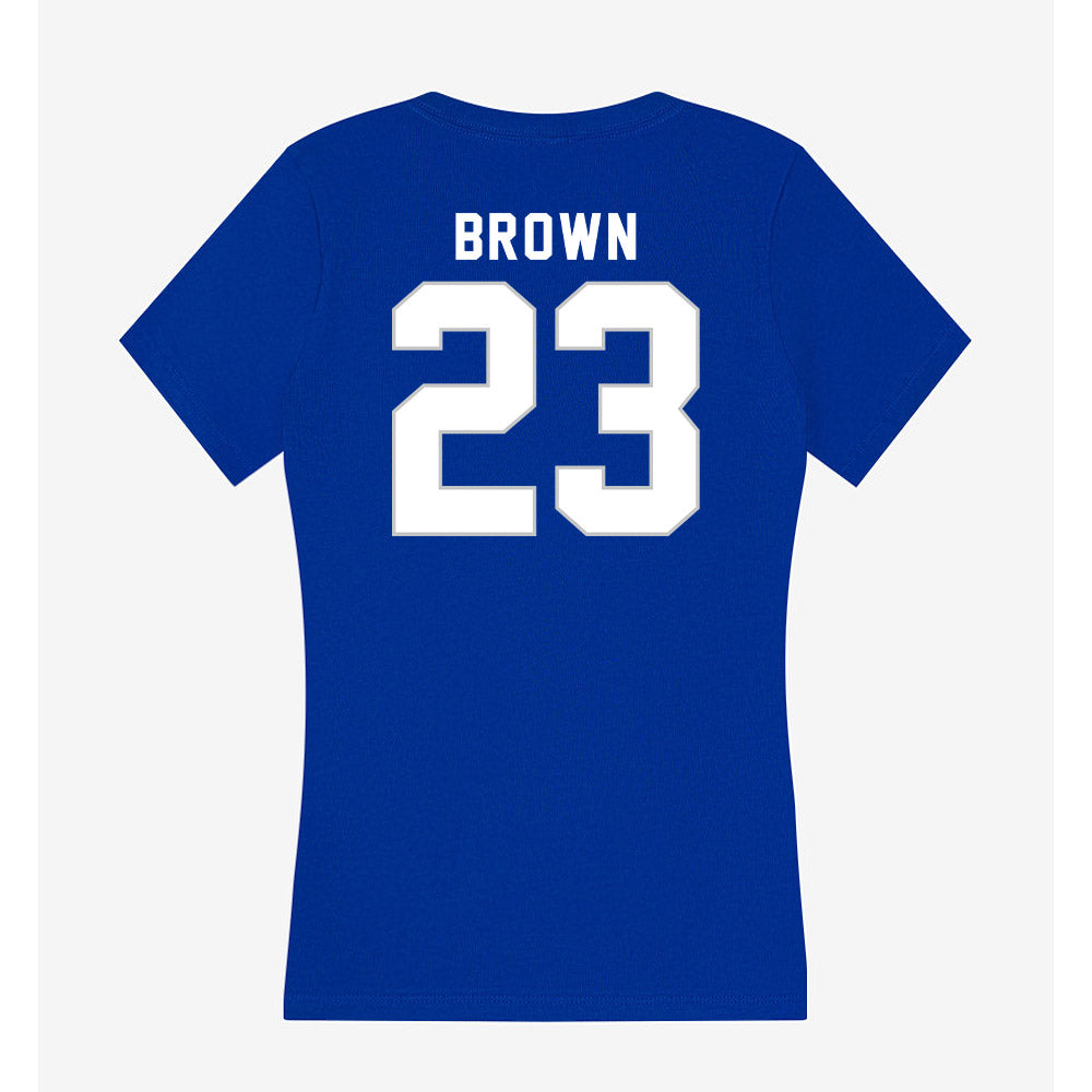 Kentucky - NCAA Baseball : Hudson Brown - Women's V-Neck T-Shirt-1