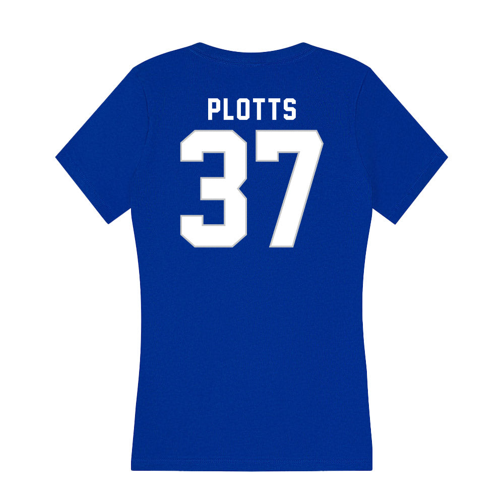 - NCAA Softball : Peyton Plotts - Women's V-Neck T-Shirt-1