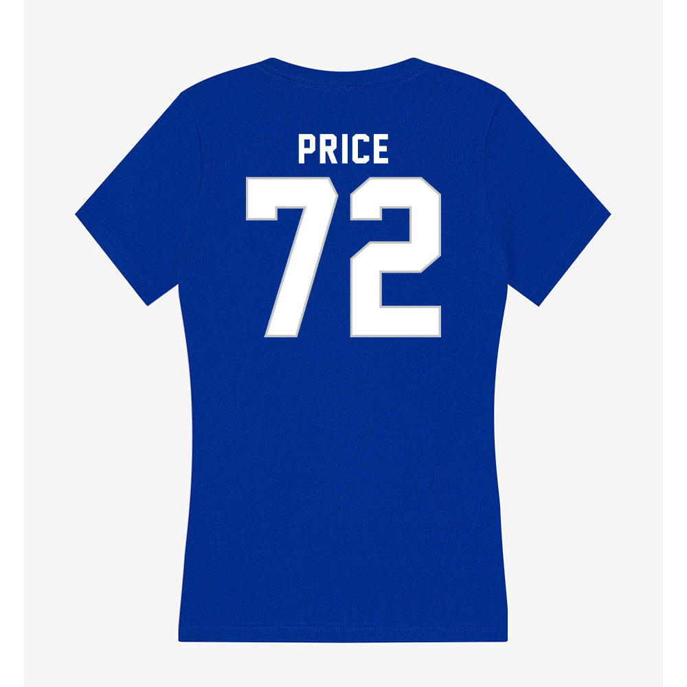 Kentucky - NCAA Football : Coleton Price - Women's V-Neck T-Shirt-1