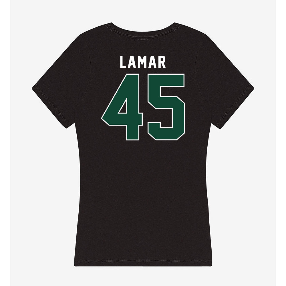 Miami - NCAA Football : Braylon Lamar - Women's V-Neck T-Shirt-1