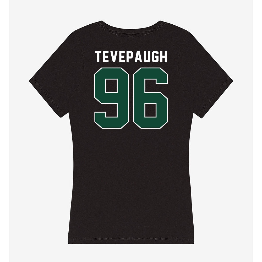 Miami - NCAA Football : Tucker Tevepaugh - Women's V-Neck T-Shirt-1