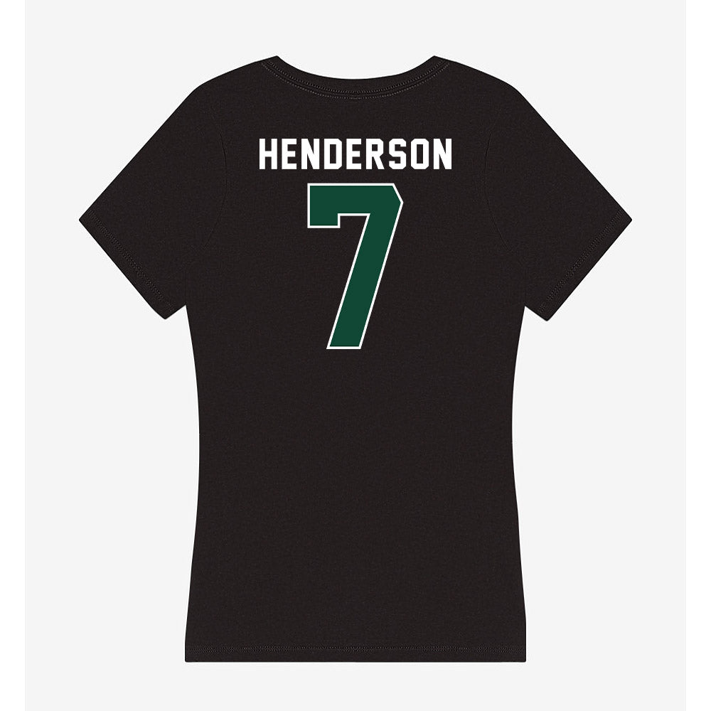 Miami - NCAA Men's Basketball : Shelton Henderson - Women's V-Neck T-Shirt-1