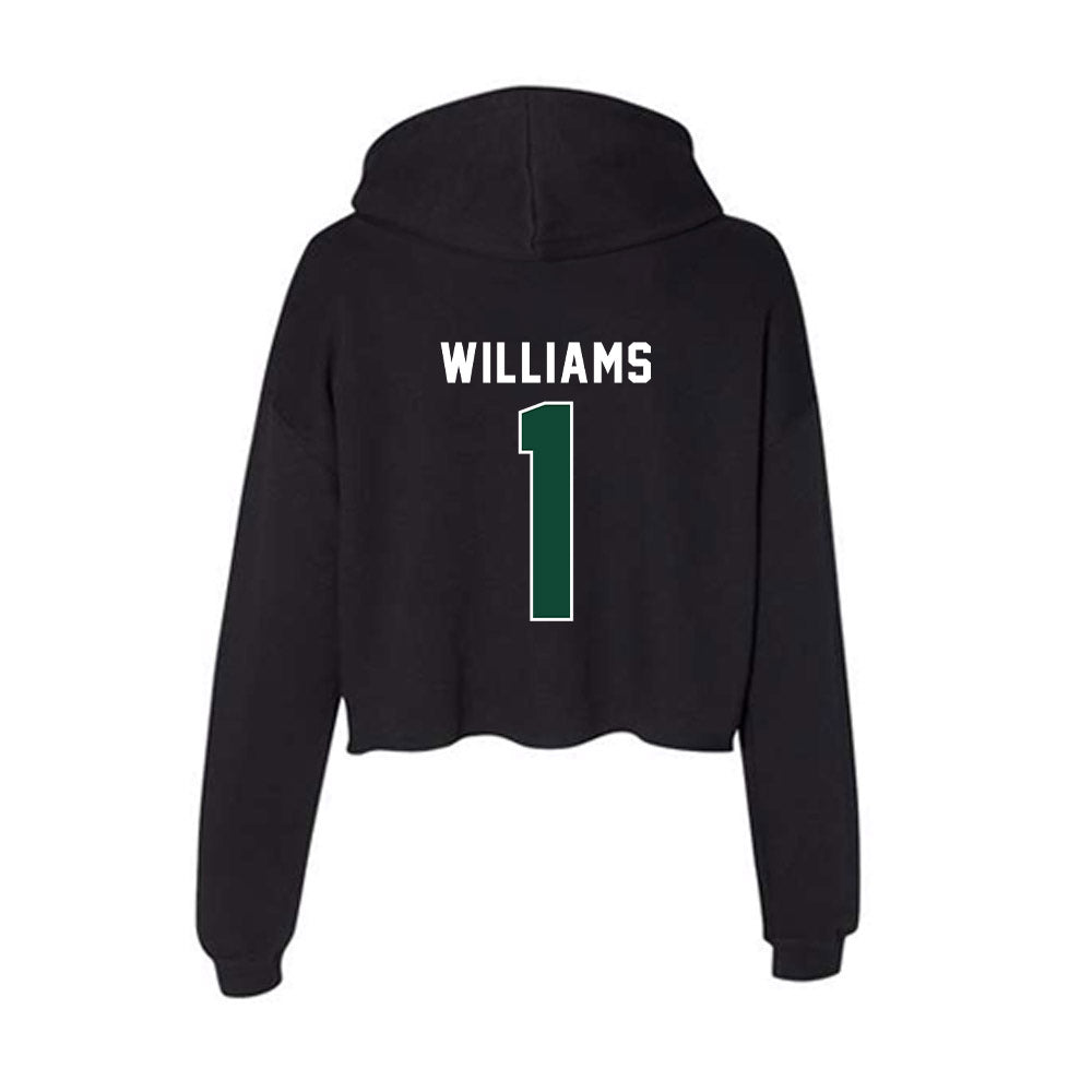 Miami - NCAA Women's Basketball : Cameron Williams - Women's Crop Fleece Hoodie-1