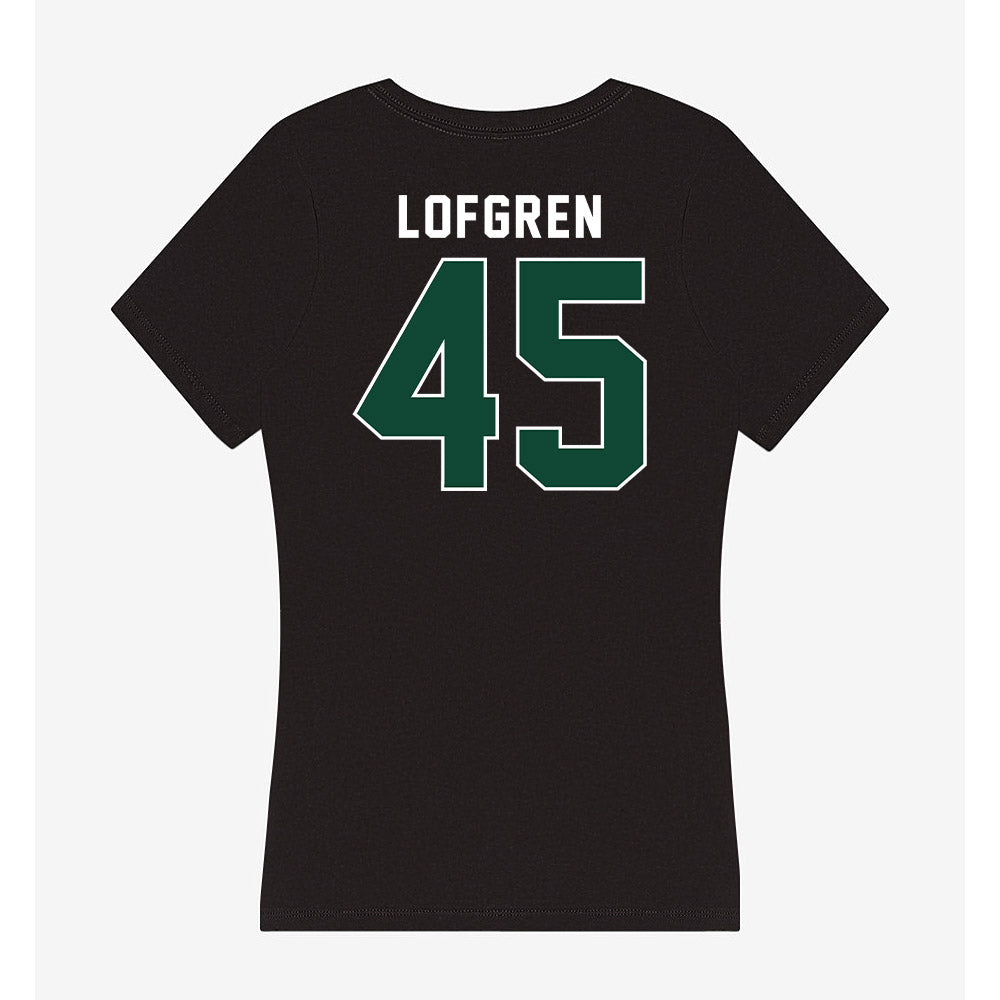 Miami - NCAA Baseball : Brixton Lofgren - Women's V-Neck T-Shirt-1