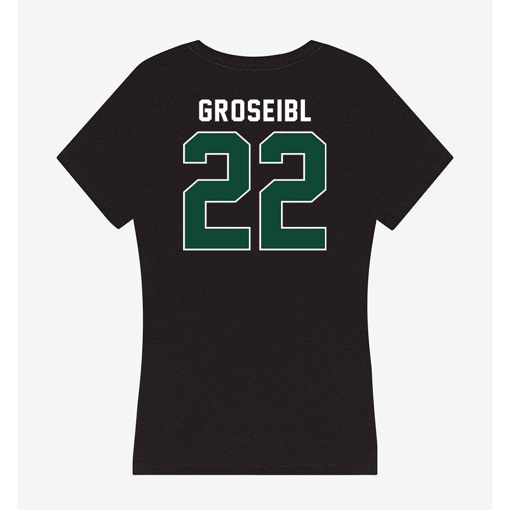 Miami - NCAA Women's Soccer : Sara Groseibl - Women's V-Neck T-Shirt-1