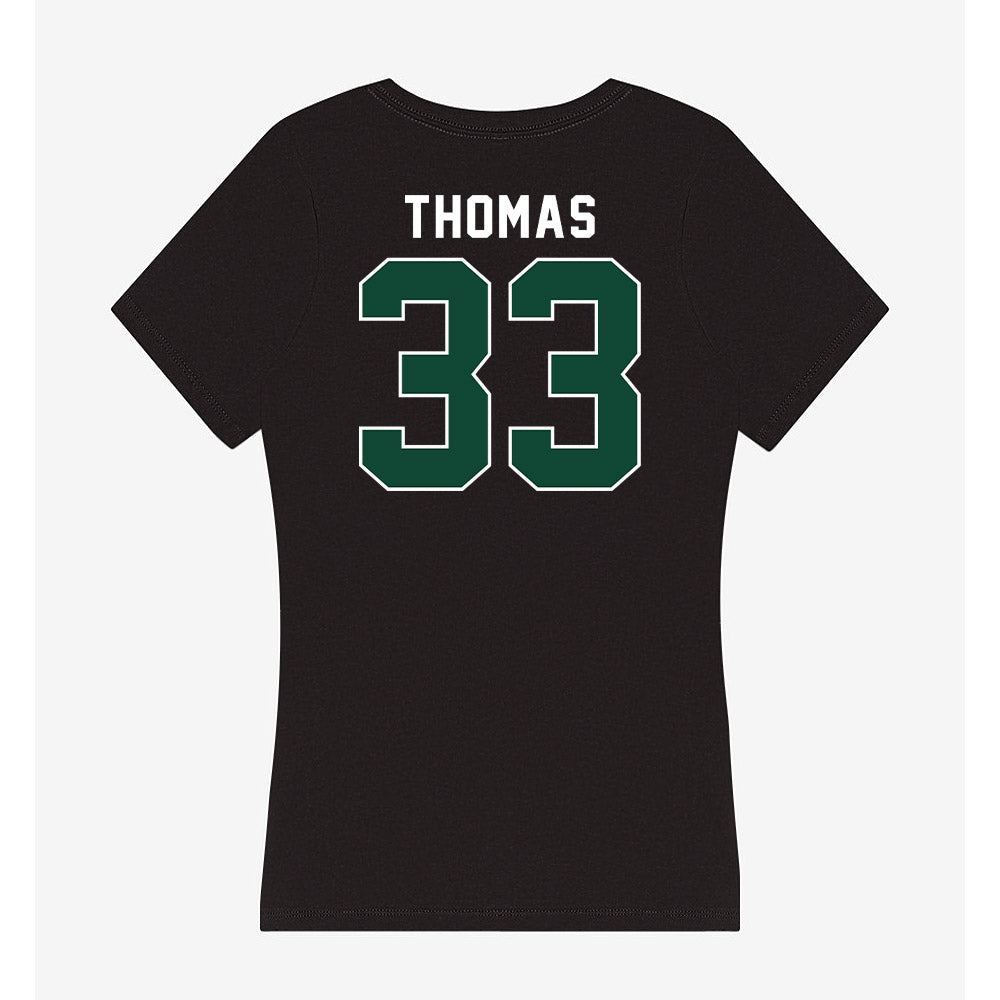 Miami - NCAA Football : Nick Thomas - Women's V-Neck T-Shirt-1