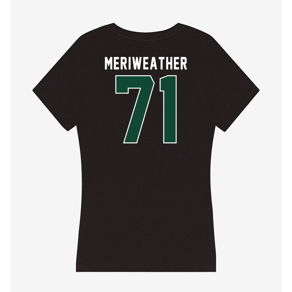 Miami - NCAA Football : Jamal Meriweather - Women's V-Neck T-Shirt-1