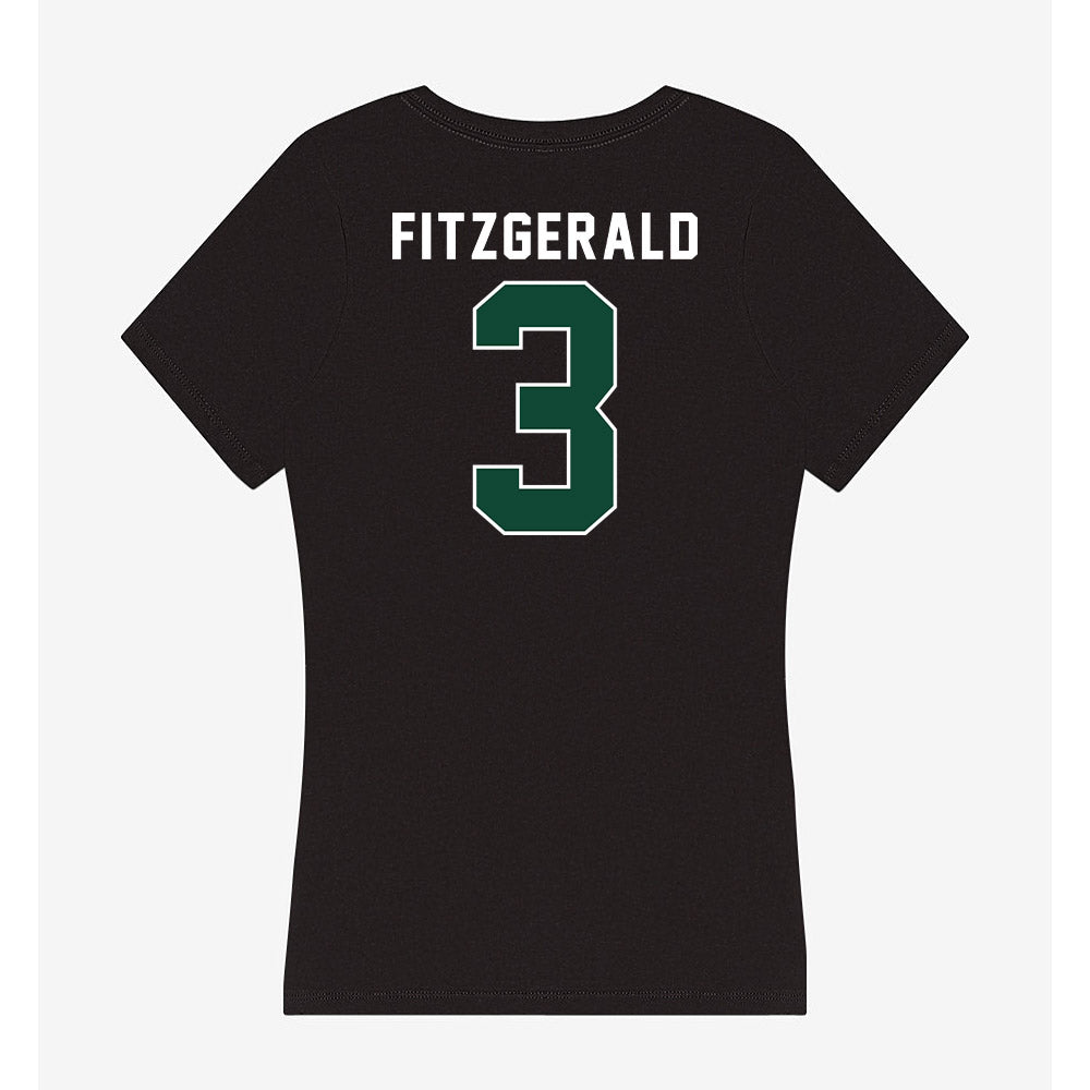 Miami - NCAA Football : Bryce Fitzgerald - Women's V-Neck T-Shirt-1