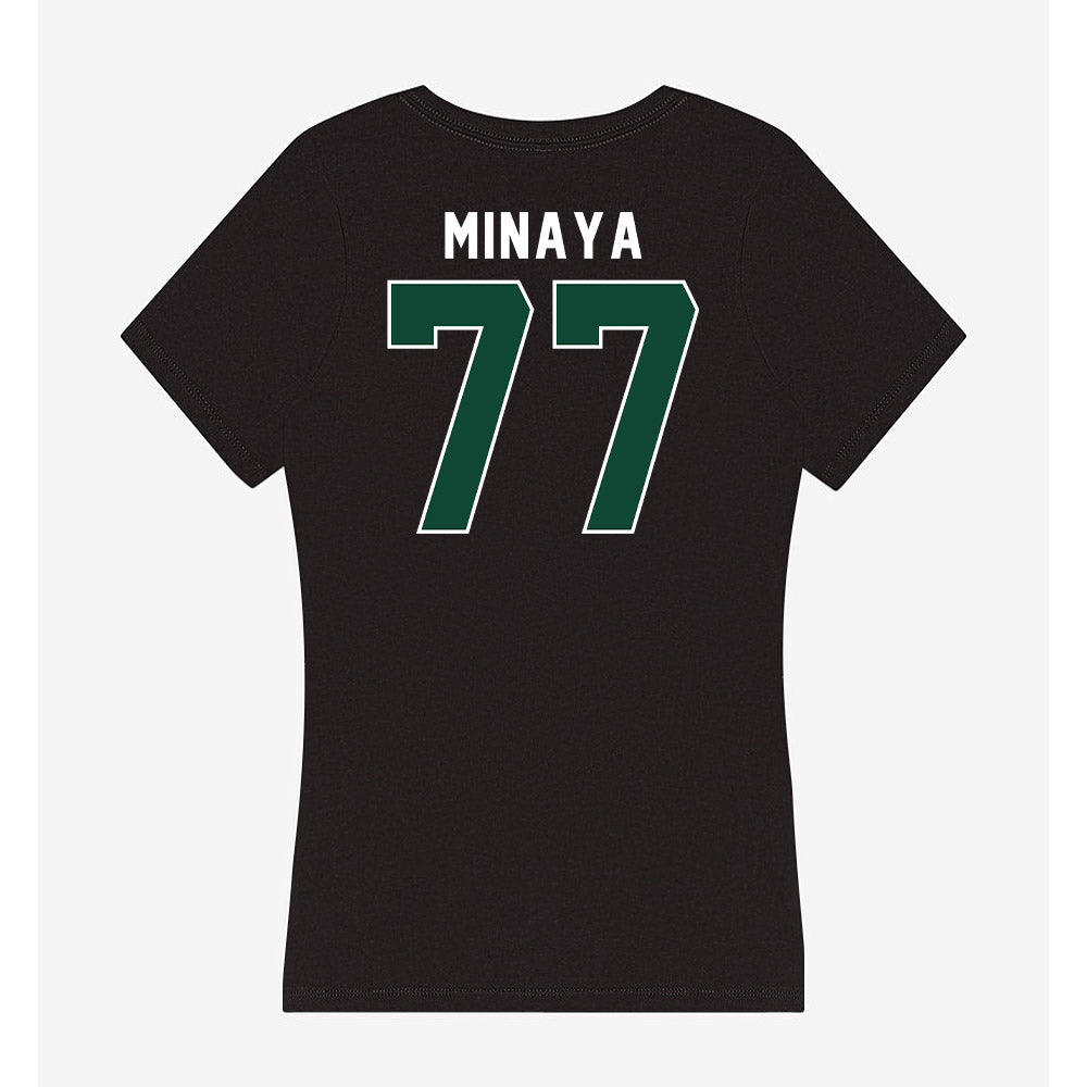 Miami - NCAA Football : Juan Minaya - Women's V-Neck T-Shirt-1