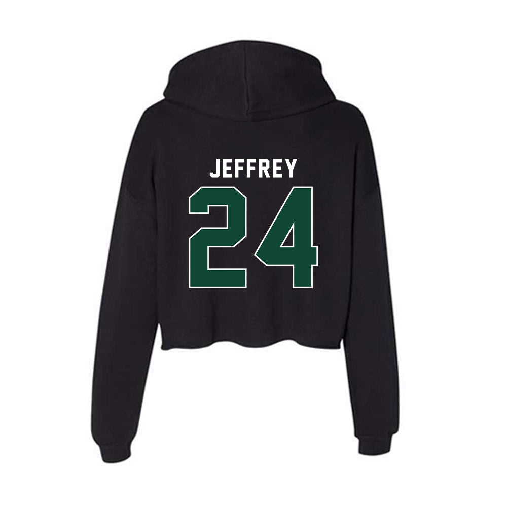 Miami - NCAA Baseball : Donavan Jeffrey - Women's Crop Fleece Hoodie-1