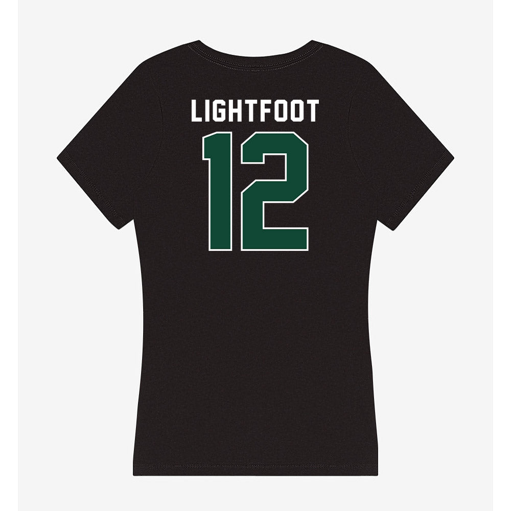 Miami - NCAA Football : Marquise Lightfoot - Women's V-Neck T-Shirt-1