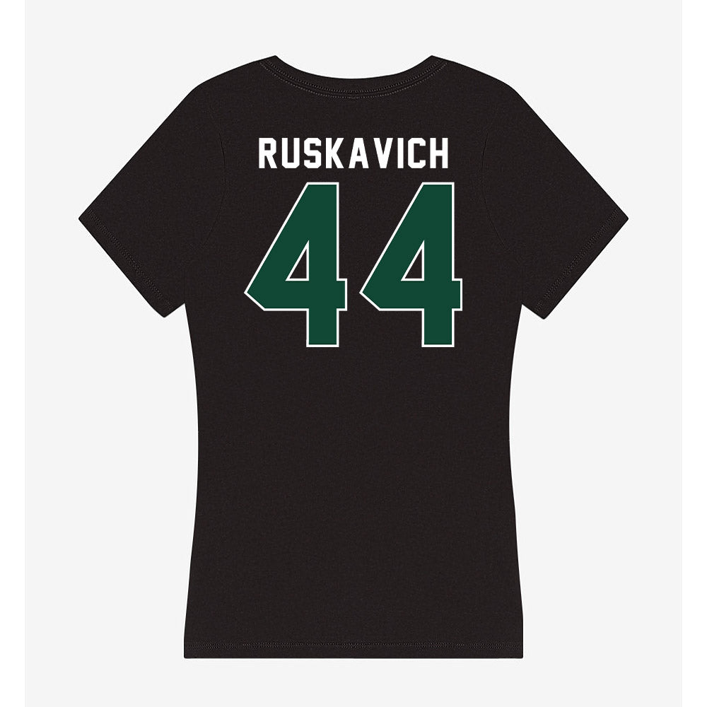 Miami - NCAA Football : Owen Ruskavich - Women's V-Neck T-Shirt-1