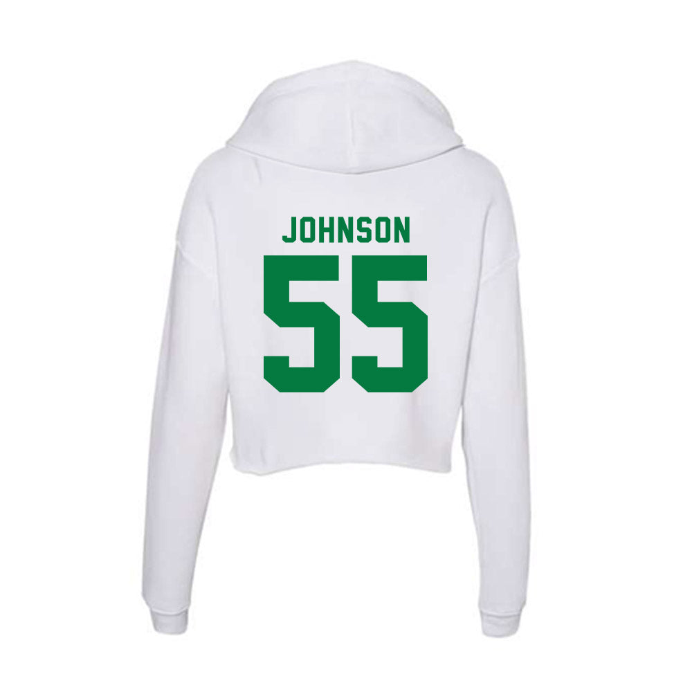 Oregon - NCAA Football : Matthew Johnson - Women's Crop Fleece Hoodie-1