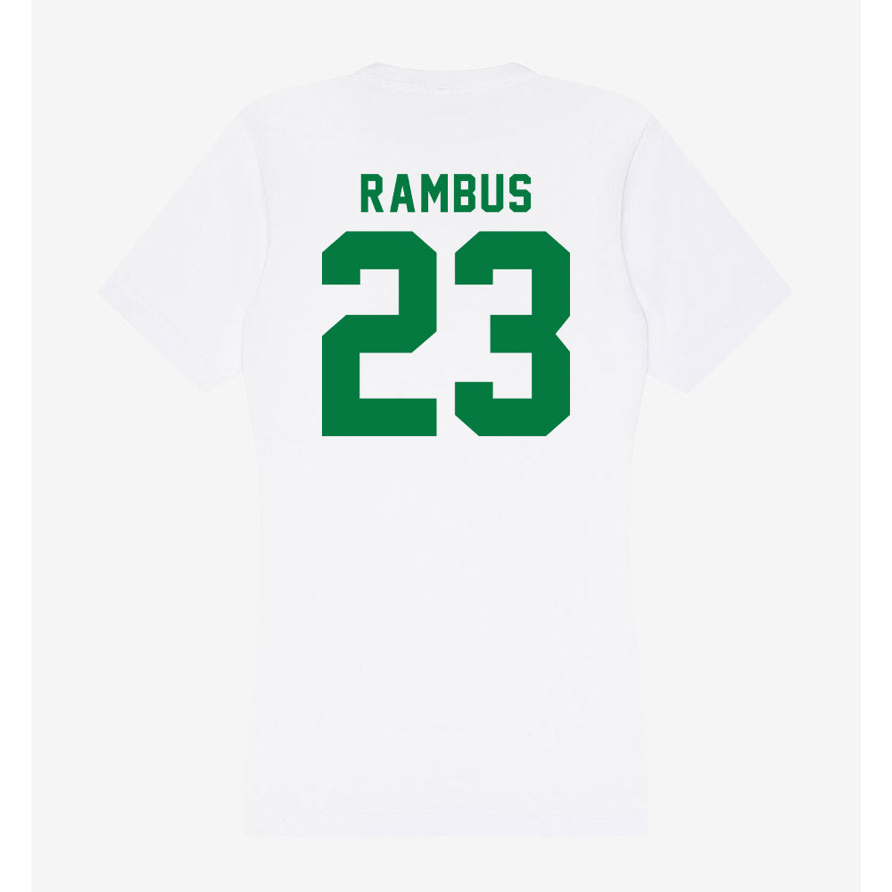 Oregon - NCAA Women's Basketball : Sarah Rambus - Women's V-Neck T-Shirt-1