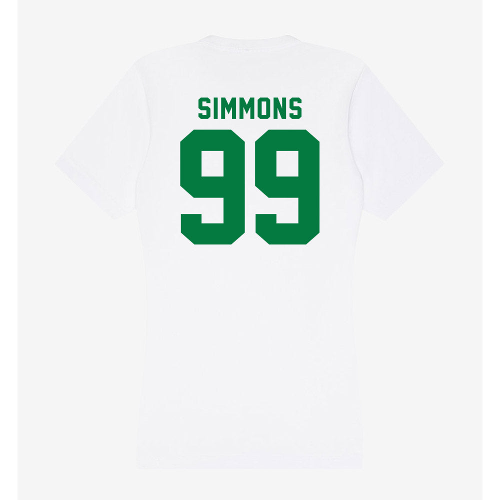 Oregon - NCAA Football : Jerome Simmons - Women's V-Neck T-Shirt-1