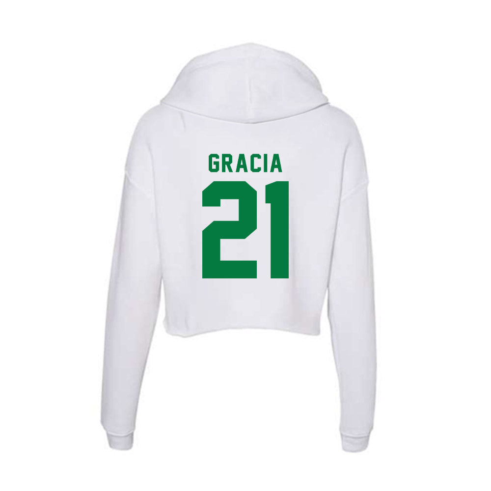 Oregon - NCAA Women's Volleyball : Marlena Gracia - Women's Crop Fleece Hooded Sweatshirt-1