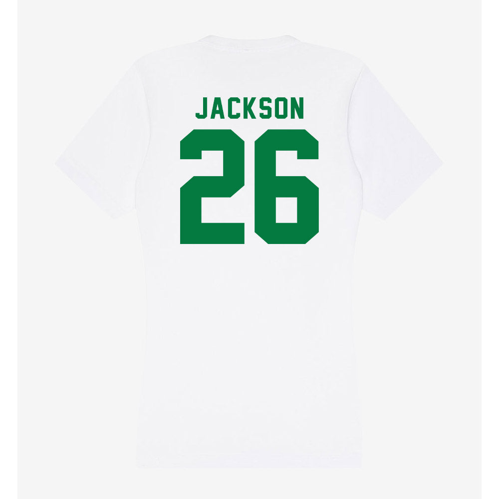 Oregon - NCAA Football : Devon Jackson - Women's V-Neck T-Shirt-1