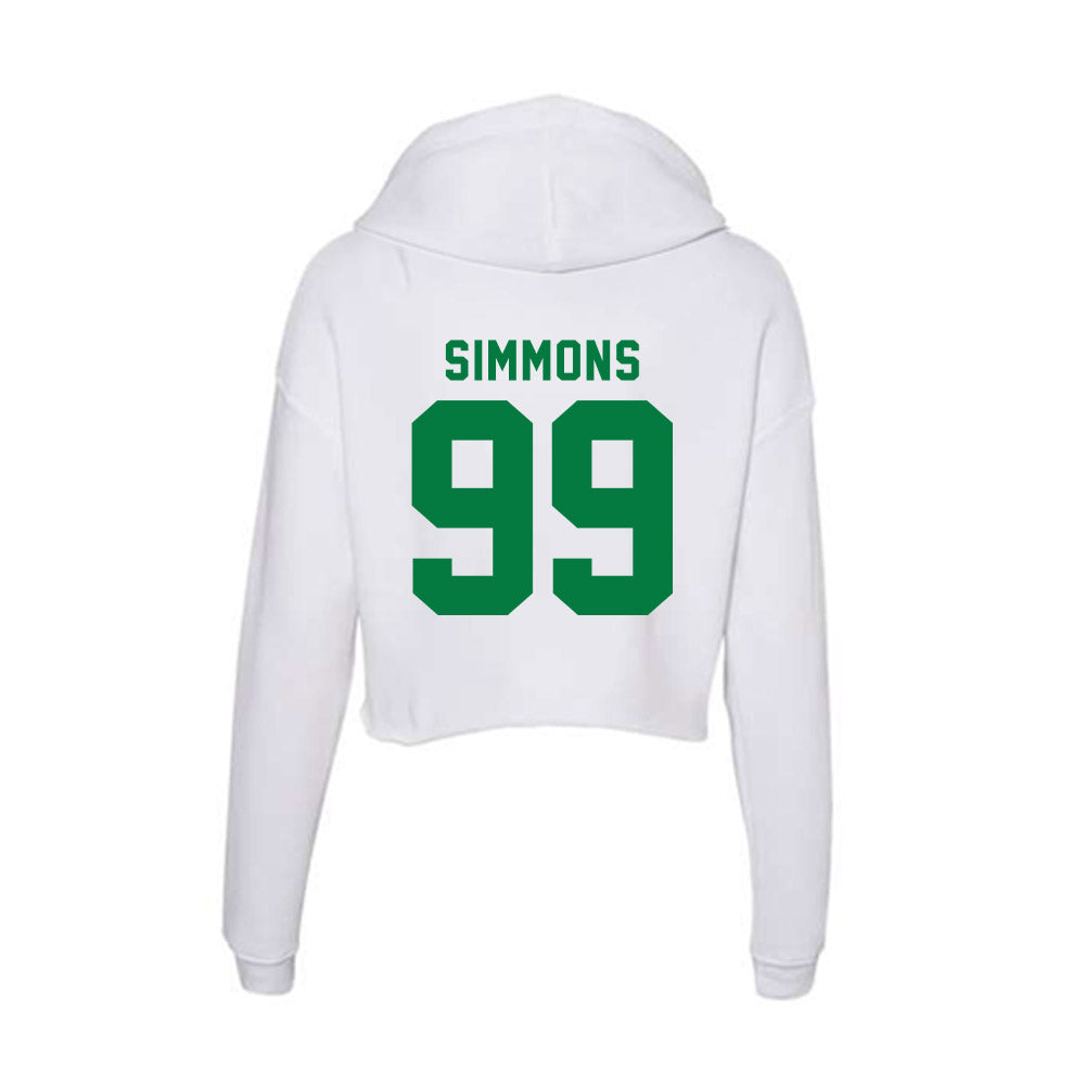 Oregon - NCAA Football : Jerome Simmons - Women's Crop Fleece Hoodie-1