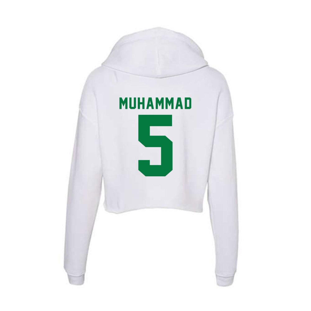 Oregon - NCAA Women's Basketball : Amina Muhammad - Women's Crop Fleece Hoodie-1