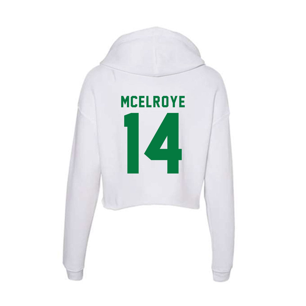 Oregon - NCAA Women's Lacrosse : Nya McElroye - Women's Crop Fleece Hoodie-1