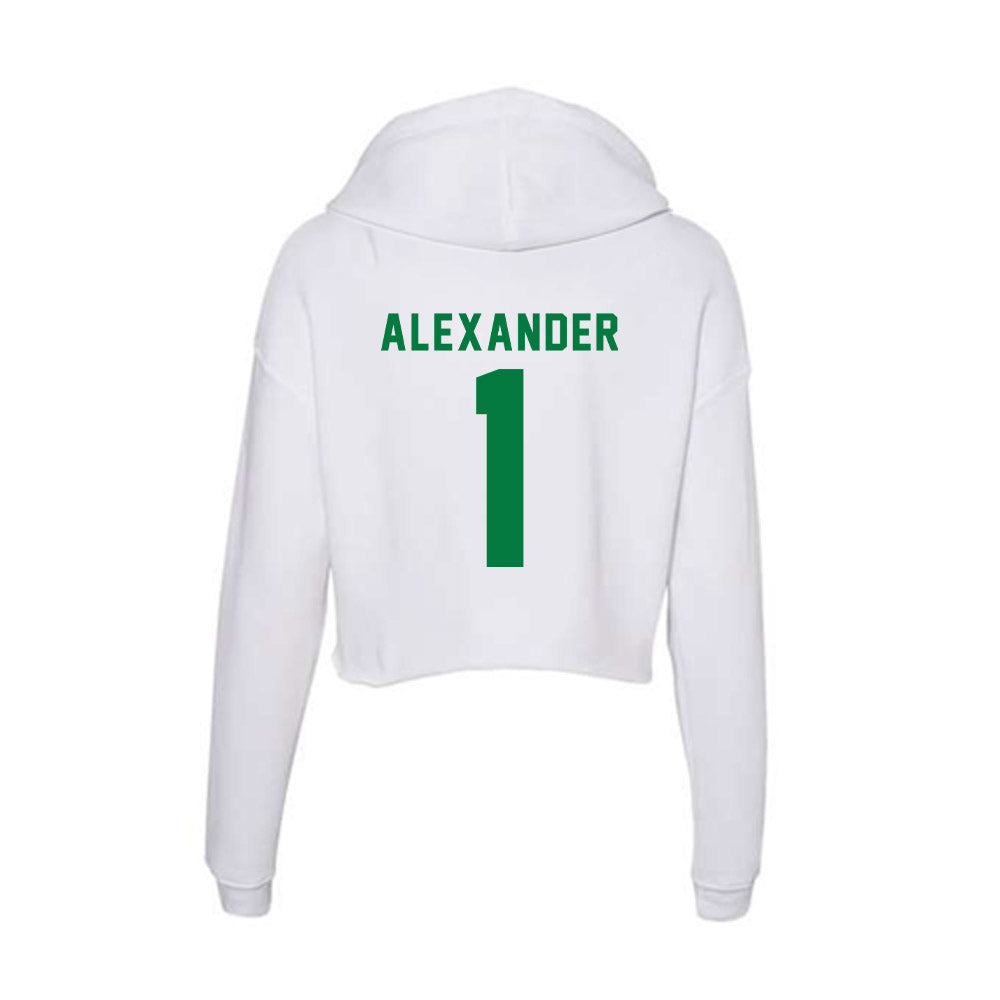 Oregon - NCAA Football : Bear Alexander - Women's Crop Fleece Hoodie-1